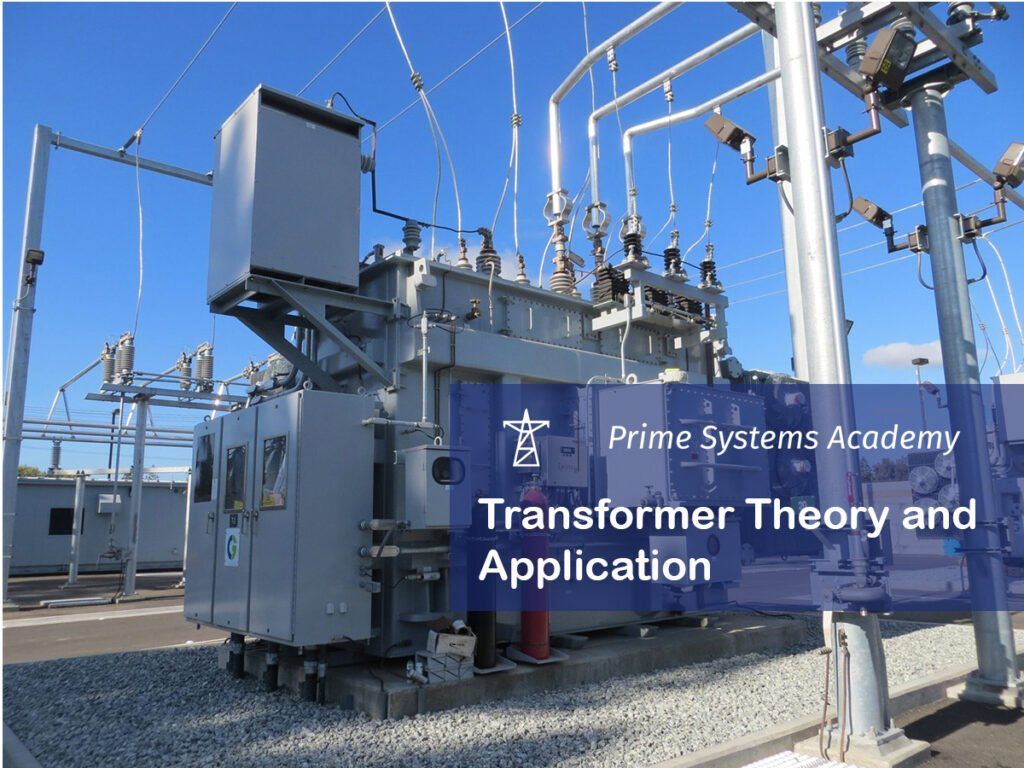 Electrical transformer with power lines.