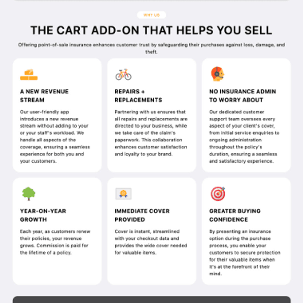 Assetsure Embeddable Insurance Landing Page