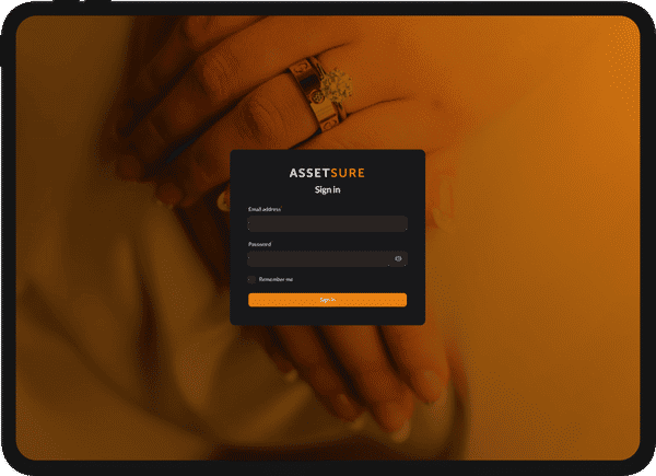Assetsure Embeddable Insurance Tablet Mockup