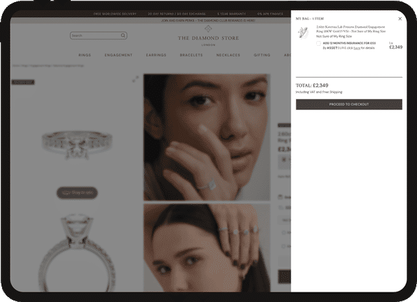 Assetsure Embeddable Insurance Tablet Mockup