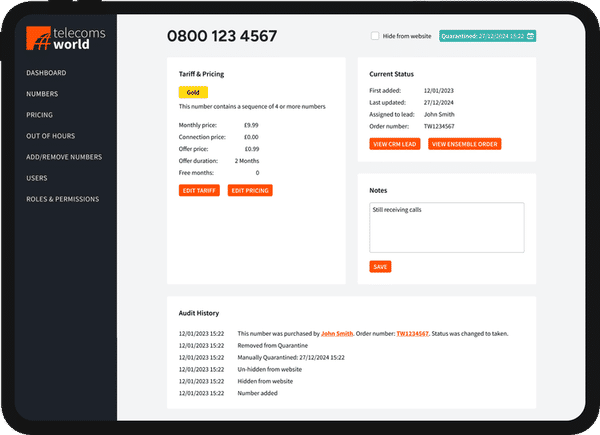 Telecoms World Tablet Mockup