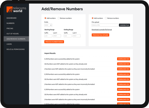 Telecoms World Tablet Mockup