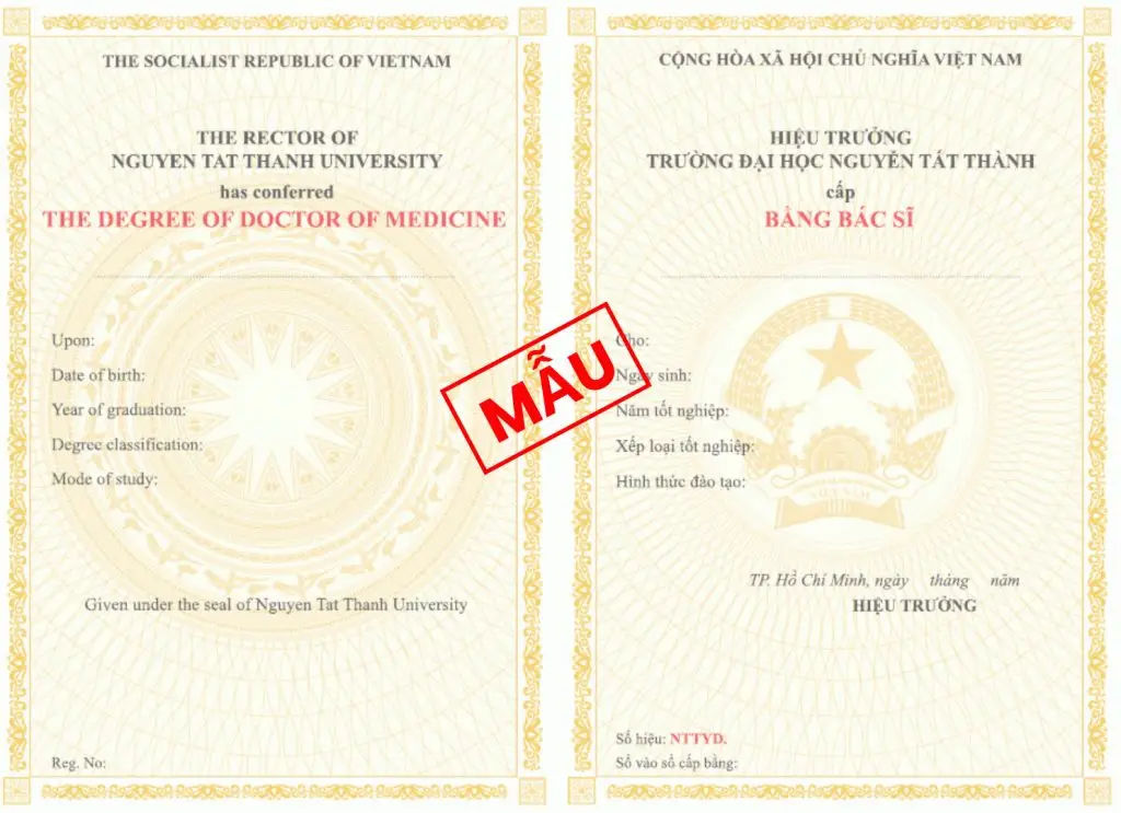 Kích thước Bằng Tốt Nghiệp Đại Học Chuẩn