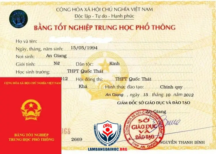 Làm Bằng Cấp 3 tại Làm Bằng ORG