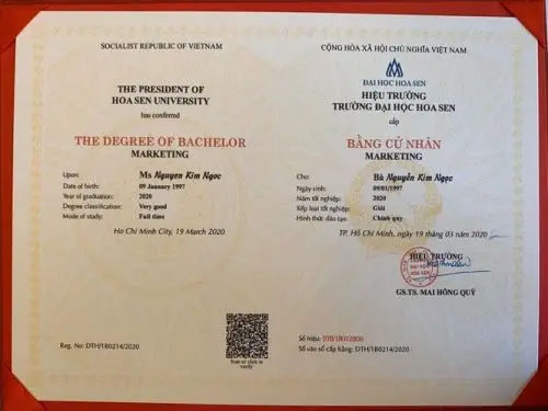 Làm Bằng Đại Học Phôi Thật tại Làm Bằng ORG