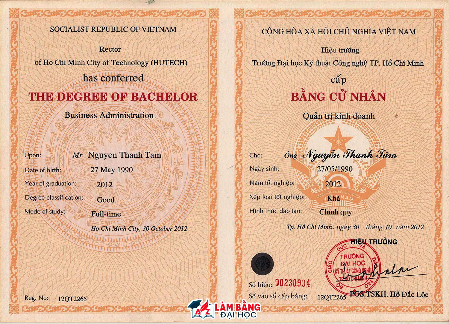Làm bằng đại học từ phôi bằng thật - Uy tín, Chất lượng - Làm Bằng ORG