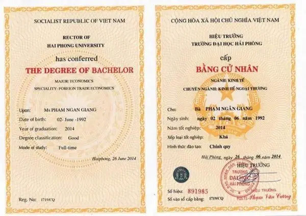 Làm bằng đại học từ phôi bằng thật - Uy tín, Chất lượng - Làm Bằng ORG