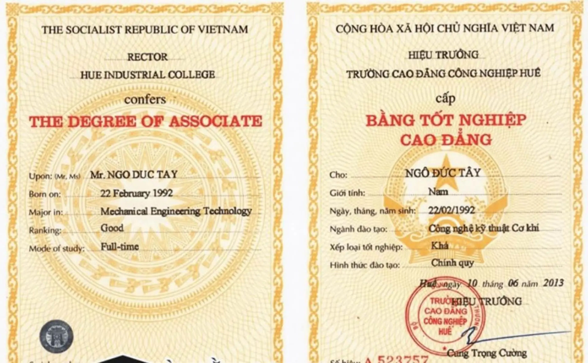 Mua Bằng Cao Đẳng Chính Thức Có Hồ Sơ Gốc | Giá Rẻ - Uy Tín - Bảo Mật