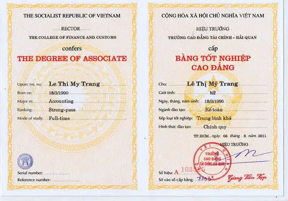 Mua Bằng Cao Đẳng Giả Giá Rẻ Uy Tín - Bảo Mật Thân Phận