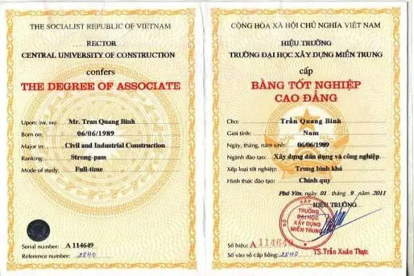 Mua Bằng Cao Đẳng Thật, Xác Thực Chuyên Nghiệp, Giá Rẻ