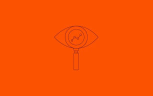 An icon depicting an eye and a magnifying glass.