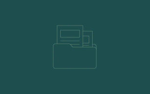 An icon depicting a folder of documents.
