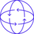 An icon depicting a spinning sphere