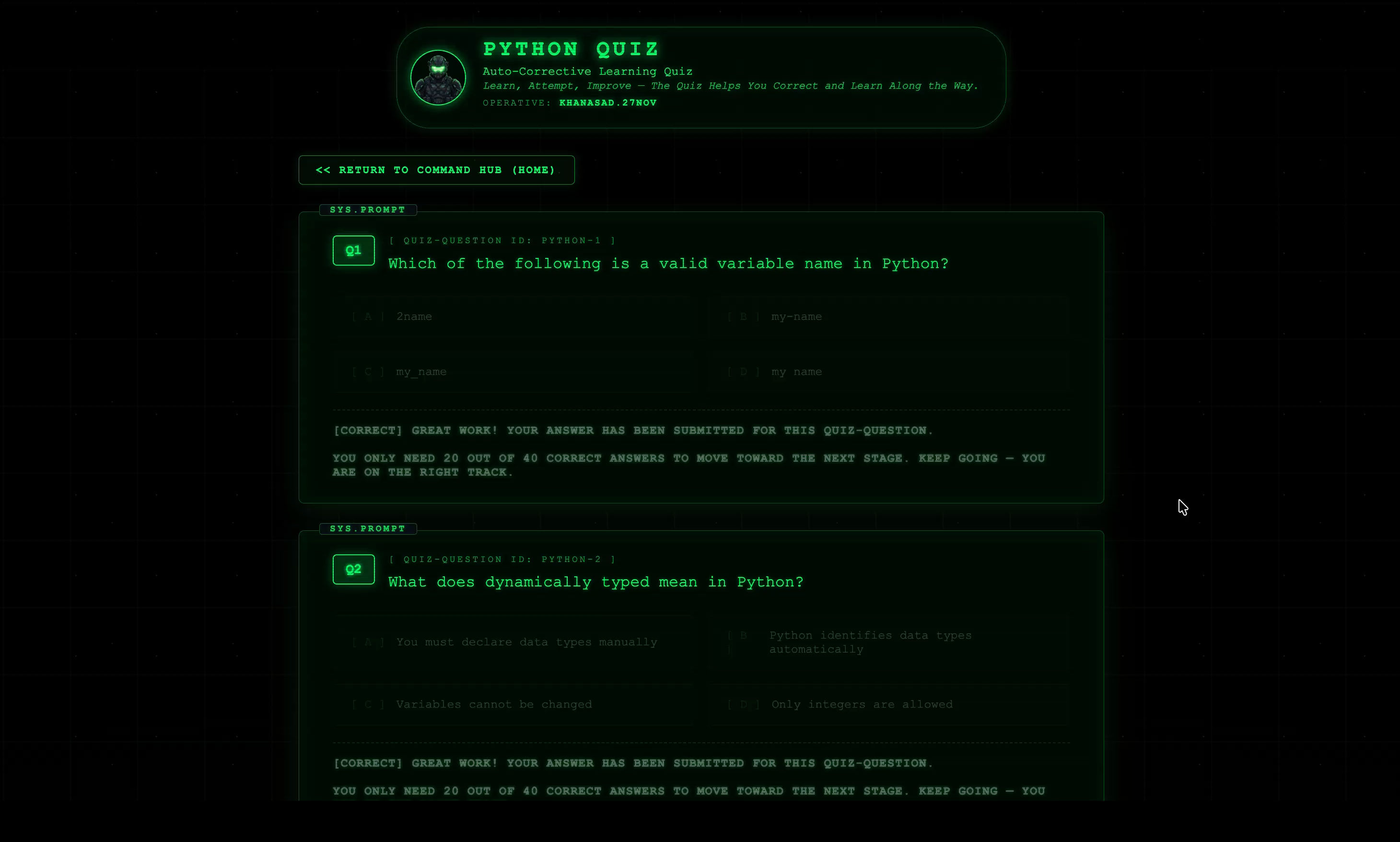 Python Quiz