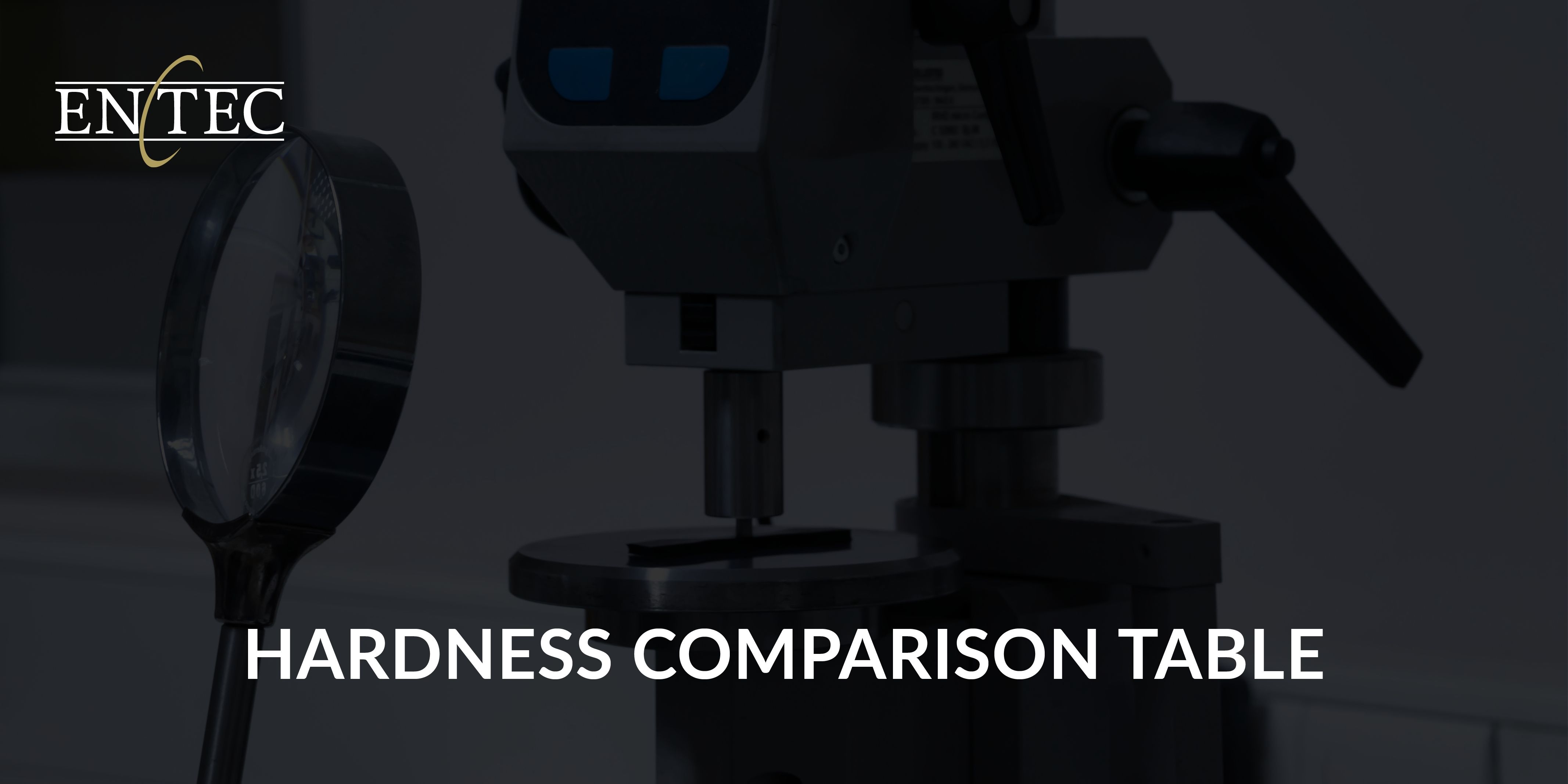 Hardness Comparison Table Social Media Post