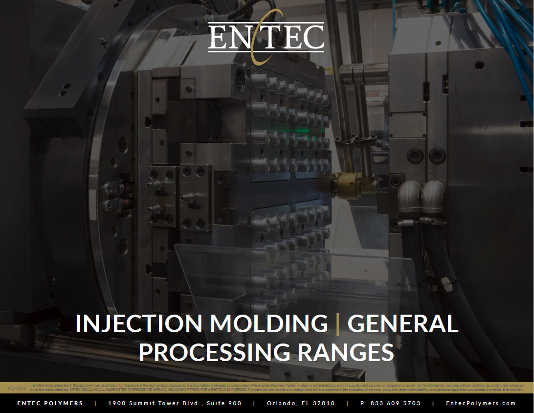 Injection Molding General Processing Ranges