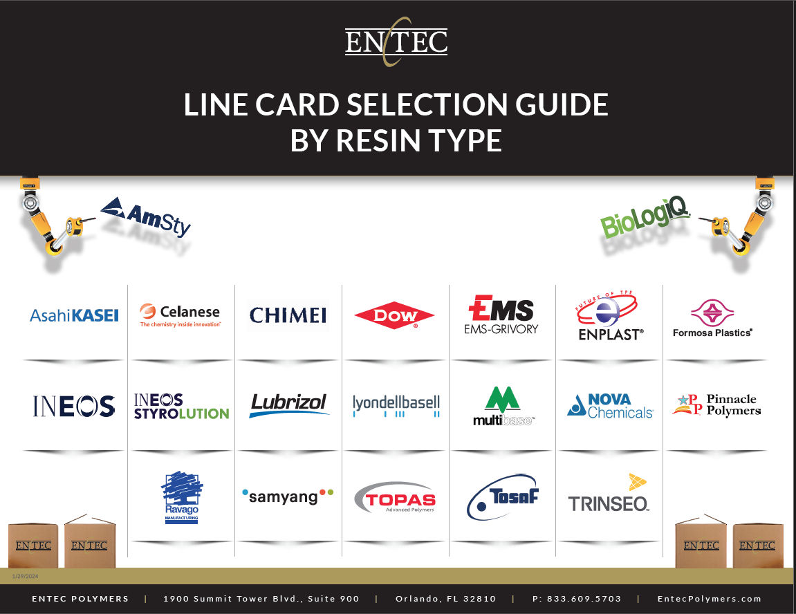Line Card Selection Guide By Resin Type