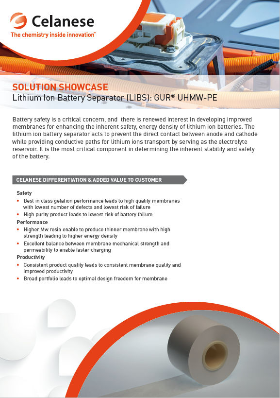 Solution Showcase | Lithium Ion Battery Separator (LIBS)