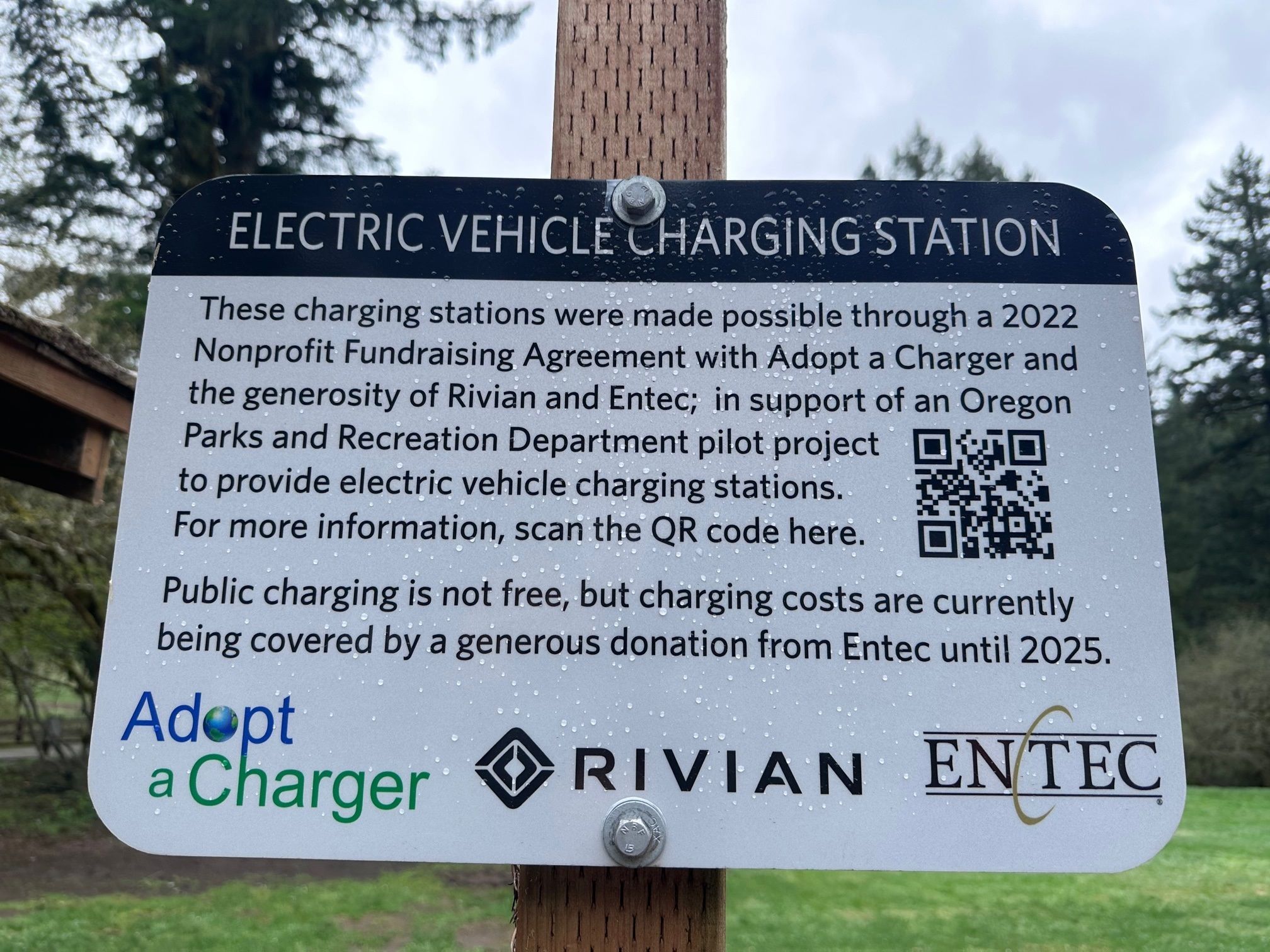 Rivian Charge Station Sign