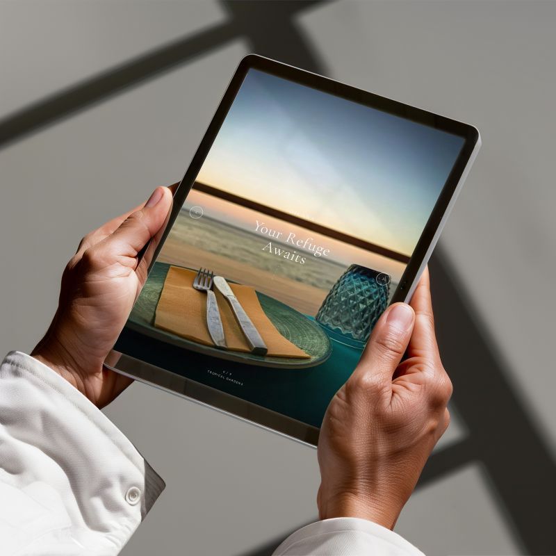 Mockup tablet website Dilana