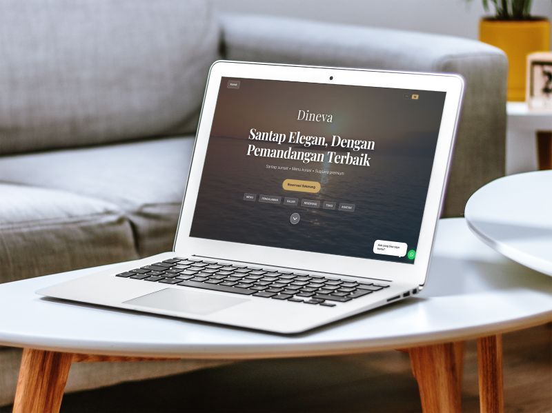 Review Website Dineva: Website Fine Dining Elegan dengan Fitur Reservasi dan Sistem Admin Modern