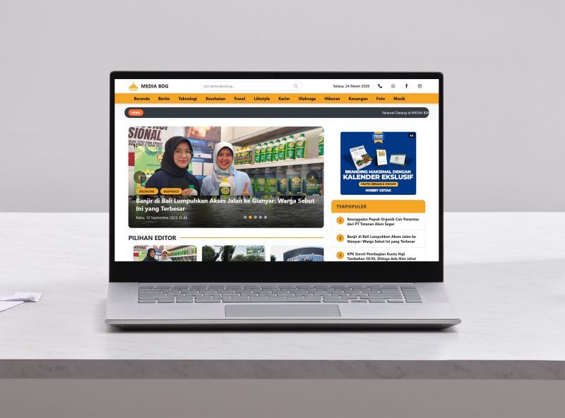 Review Website Mediabdg: Portal Berita Online dengan Sistem Admin Lengkap dan Fitur Monetisasi