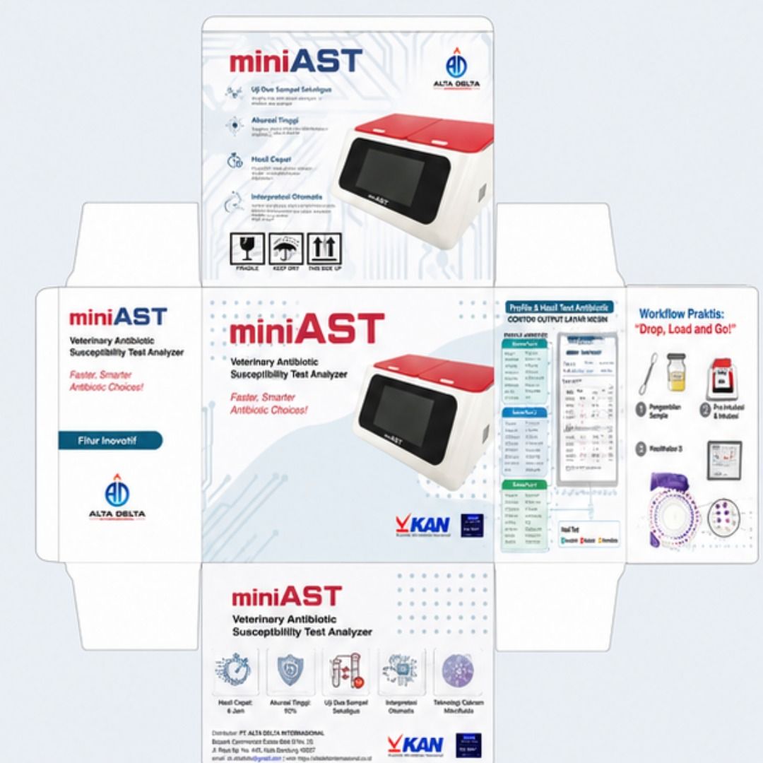 Desain Kemasan Produk Alat Kesehatan miniAST — Desain 2D