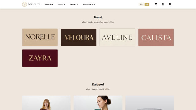 Halaman brand Sociolita