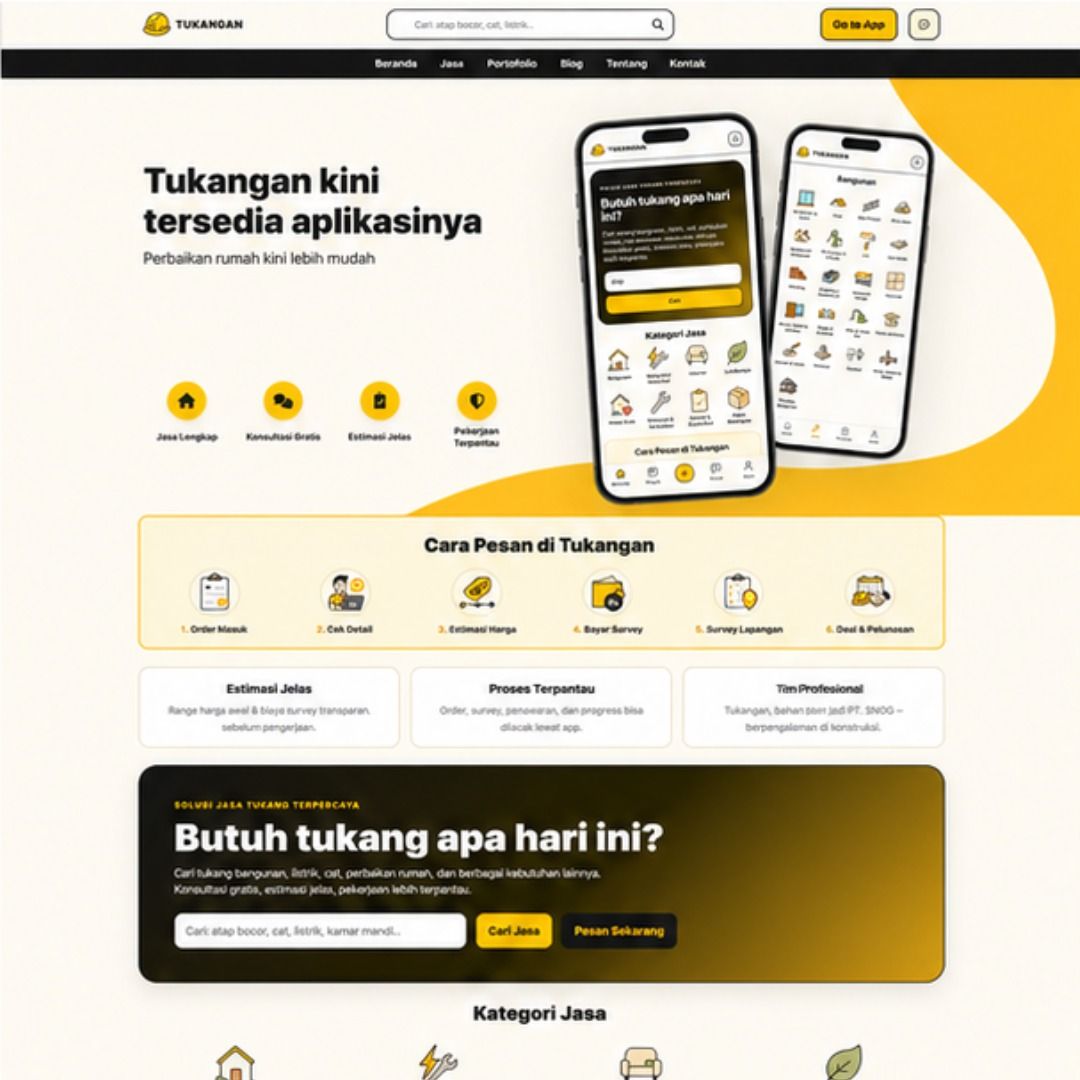 Website & Aplikasi Tukangan — Desain 2D