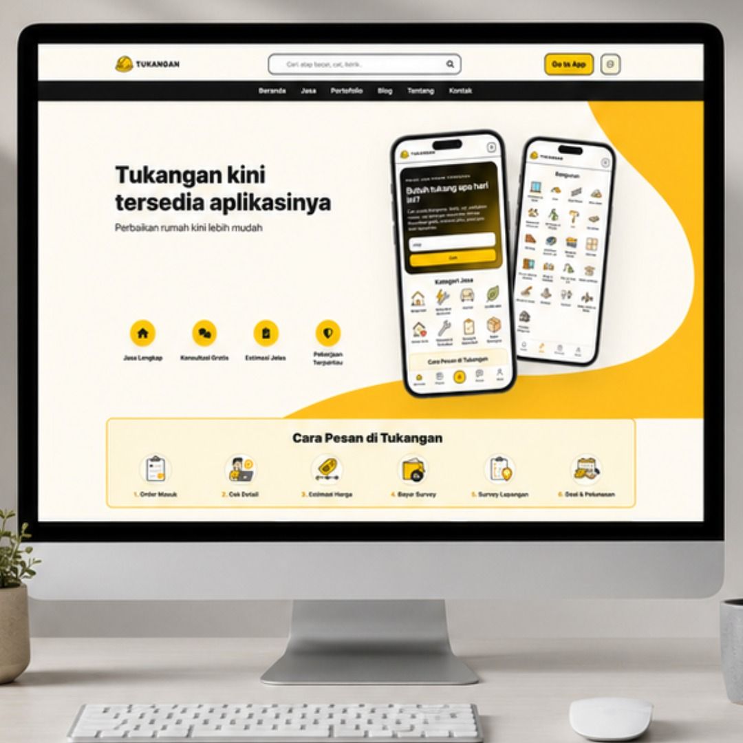 Website & Aplikasi Tukangan — Mockup