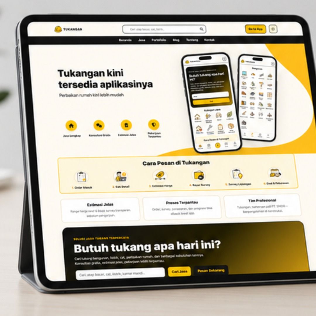 Website & Aplikasi Tukangan — Mockup