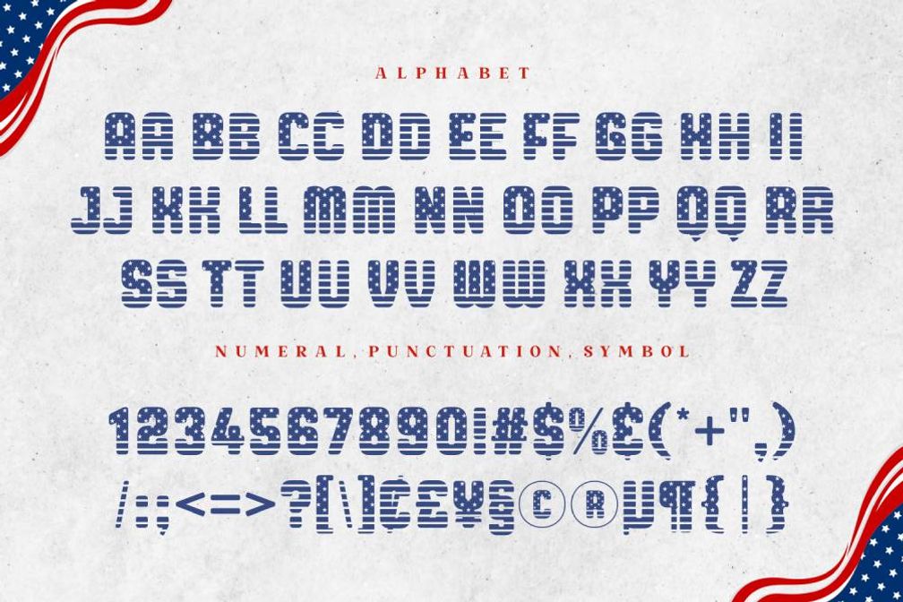 Awesome America Font by Rizkky 7NTypes