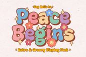 Peace Begins Font