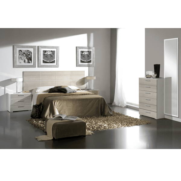 Dormitorio Juvenil Roble Cambrian/Blanco – Hipermueble