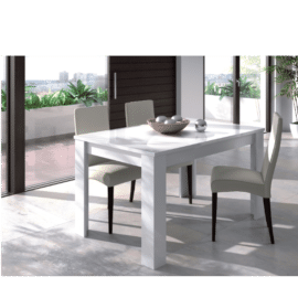 mesa de comedor blanco brillo Ambiente