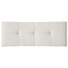 Cabezal tapizado en tela color blanco