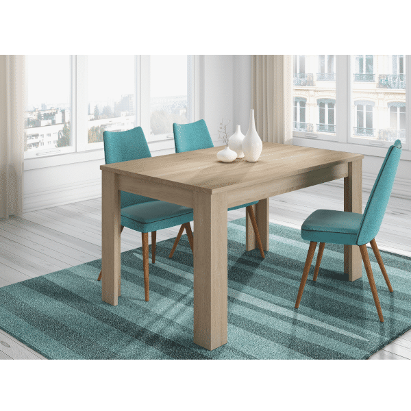 Mesa de cocina o comedor extensible en medida de 130x90 cm, cristal