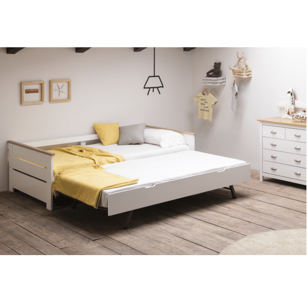 Cómoda Dormitorio Blanca y Roble Lola 