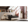 Dormitorio Sax 018 acabado Okume con cabezal tapizado