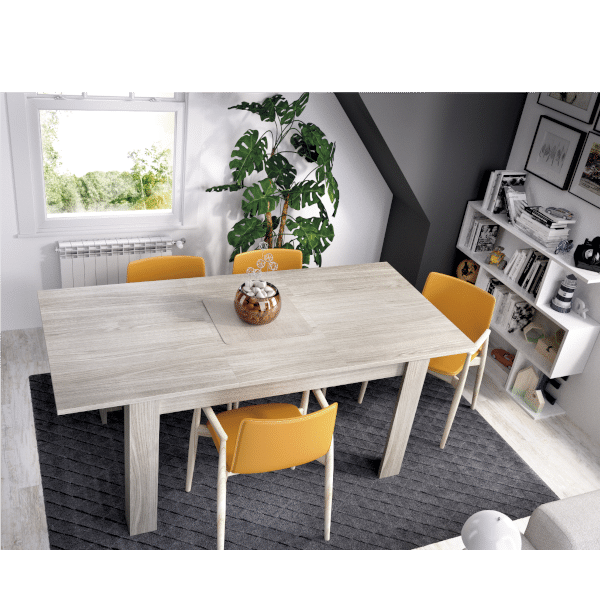 Mesa de comedor extensible Dine roble Nordic