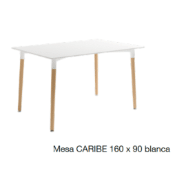 Mesa rectangular fija Aran Dekit acabado nordic 