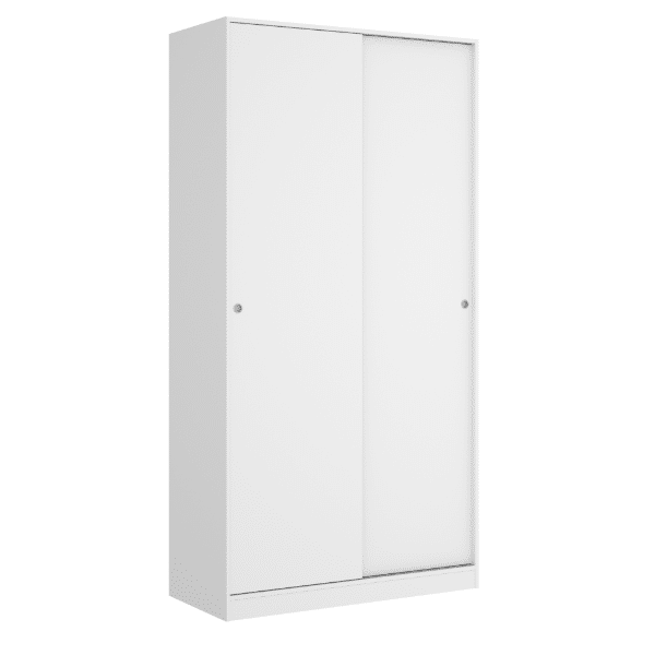 Armario 2 Puertas Corredera Plus 100 - Slide - 204x100x50 - Blanco Brillo  con Ofertas en Carrefour