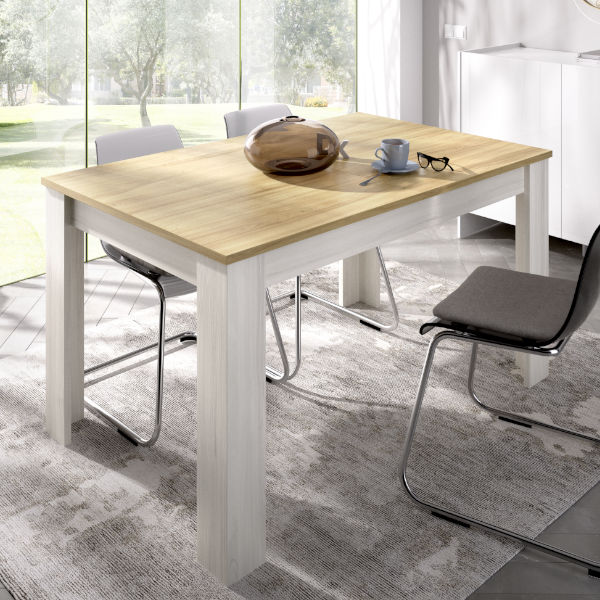 Mesa comedor rectangular extensible MILANO