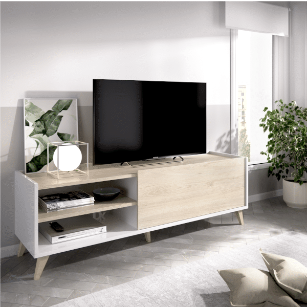 Mueble Aparador Blanco y Natural Ness 