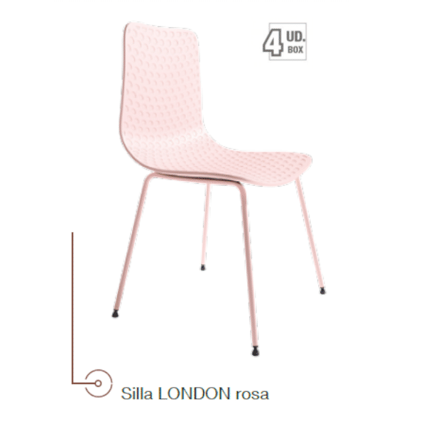 Silla cocina Rosa - Sillas de cocina Rosa - Hipopótamo Muebles