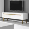 Mueble bajo TV 160 Clear Light-Blanco brillo-artisan de Konektashops-Ambiente