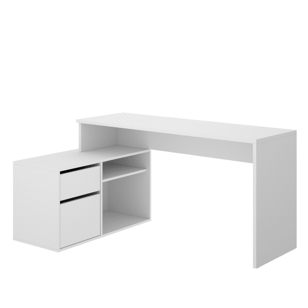 Mesa Oficina Rocada Serie Work 200X80 cm Acabado Aw04 Blanco/blanco.  Escritorios de oficina . La Superpapelería