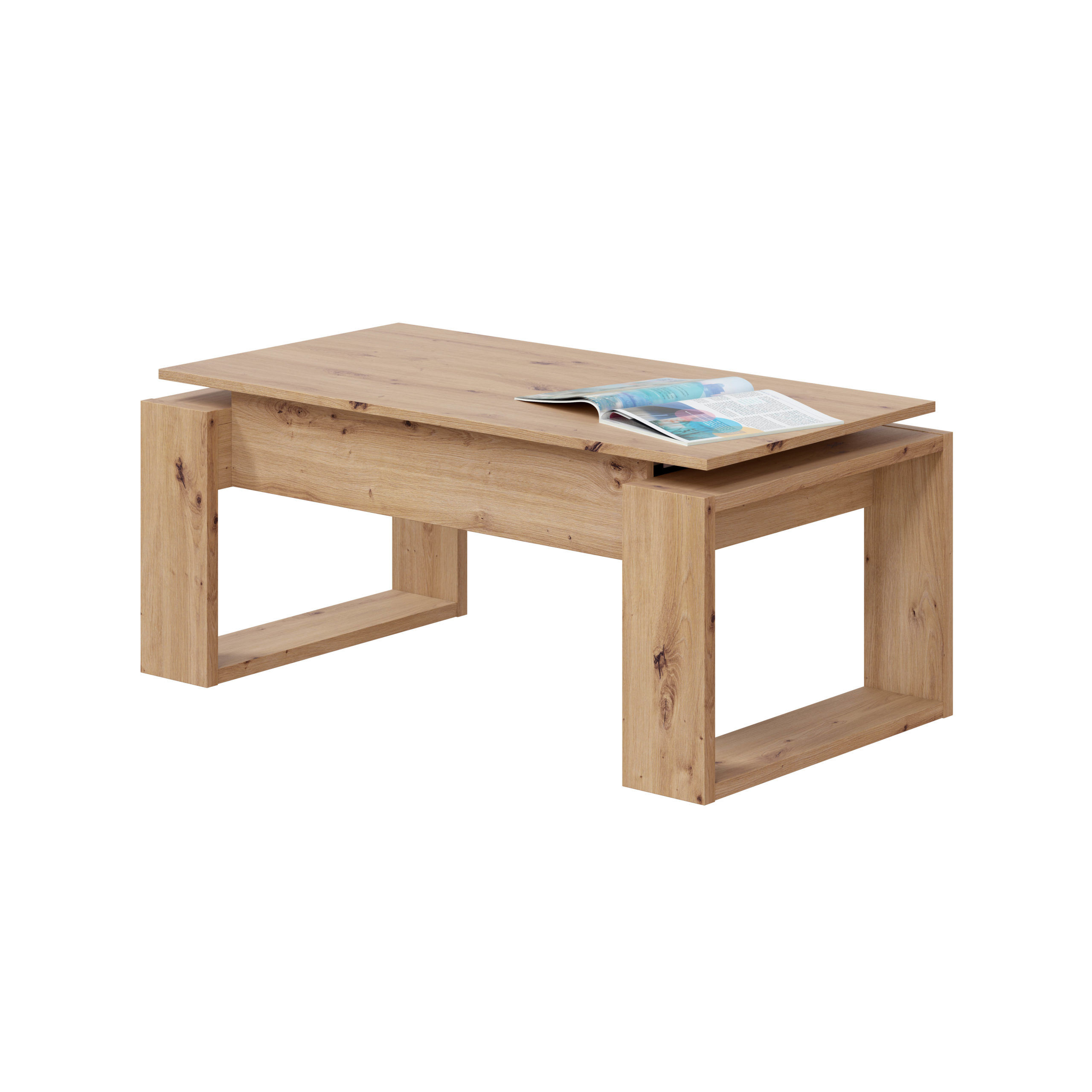 Mesa de centro elevable Side roble Nordic