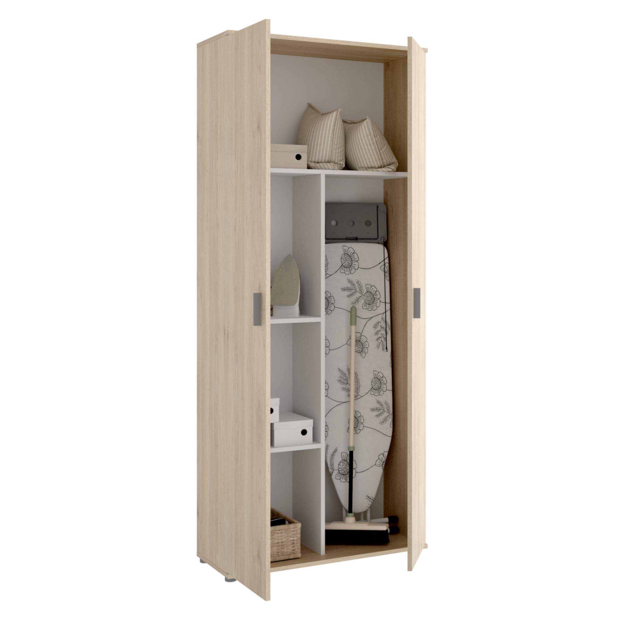 Armario multiusos de 2 puertas, modelo FIT Escobero - Maison de Luxe