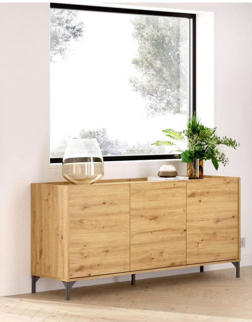 Mueble Aparador Blanco y Natural Ness 